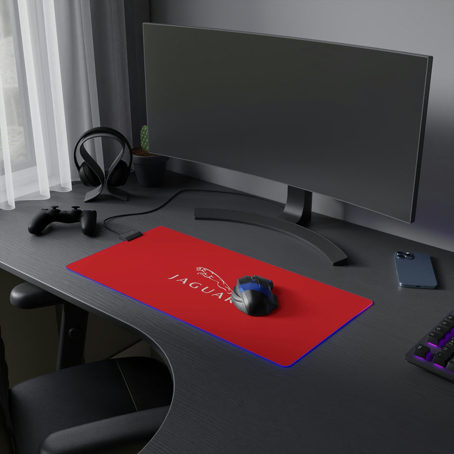 Red Jaguar LED Gaming Mouse Pad™