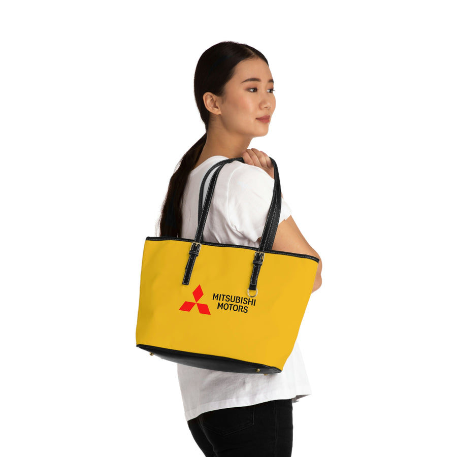 Yellow Mitsubishi Leather Shoulder Bag™