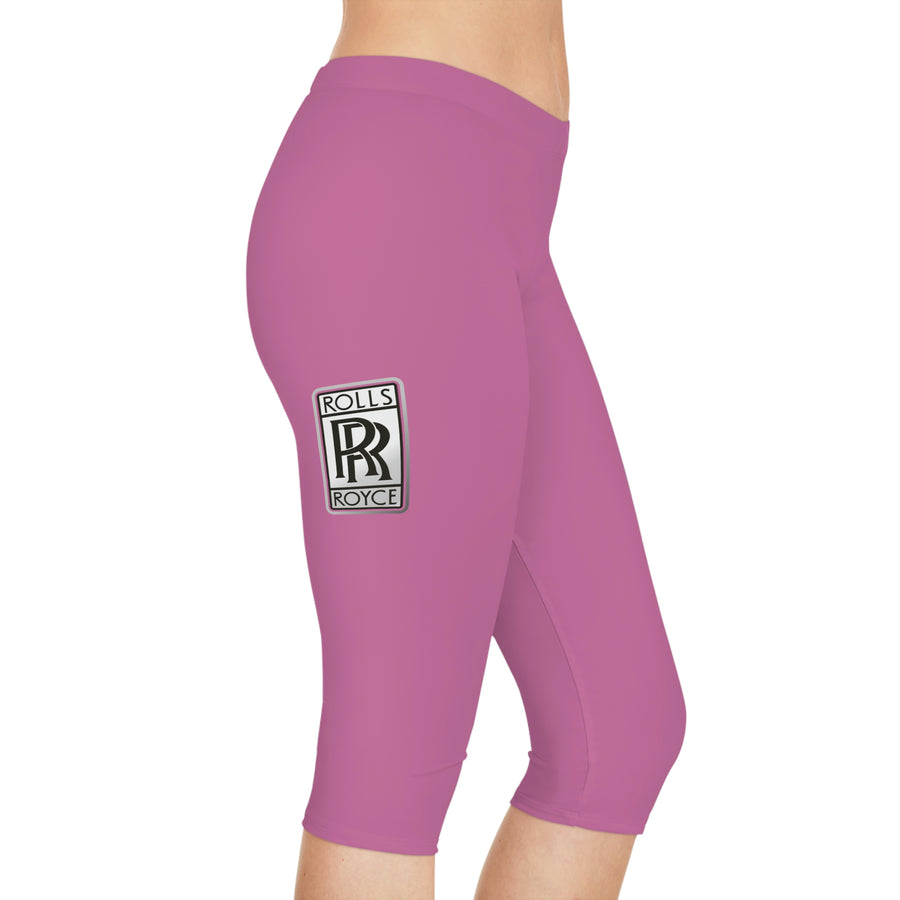 Women's Light Pink Rolls Royce Capri Leggings™