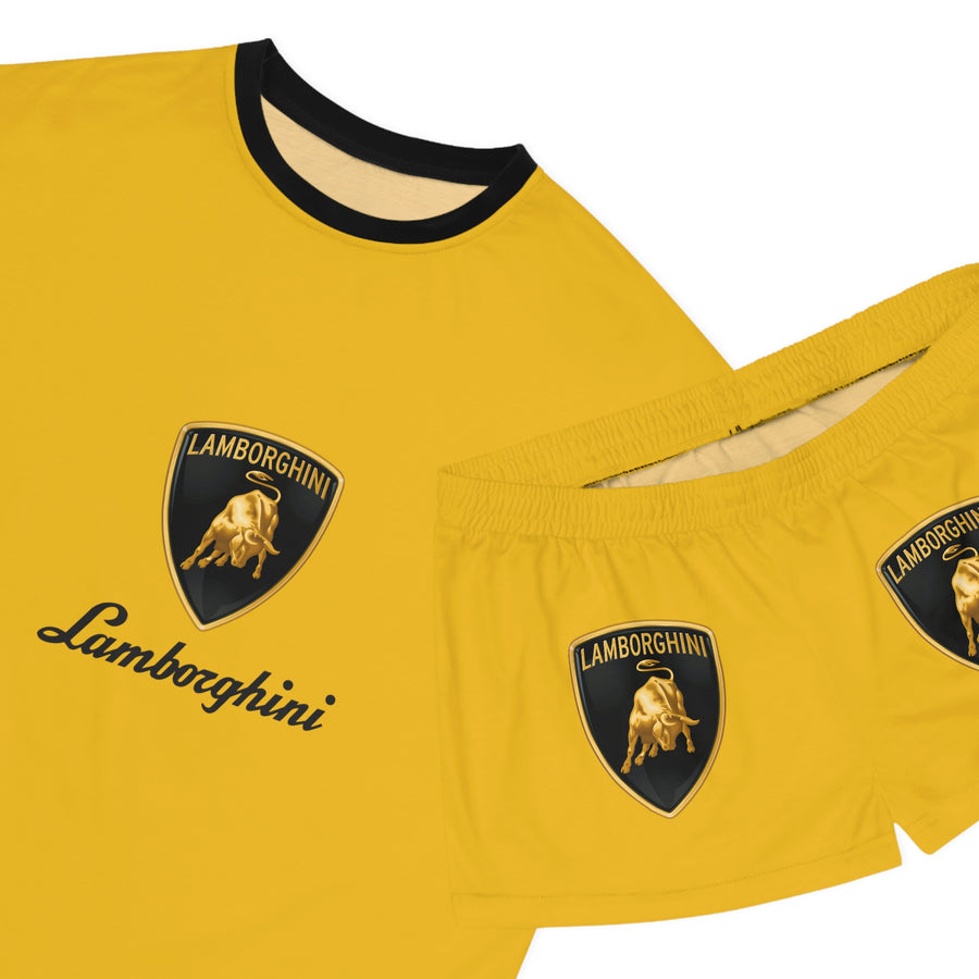 Women's Yellow Lamborghini Short Pajama Set™