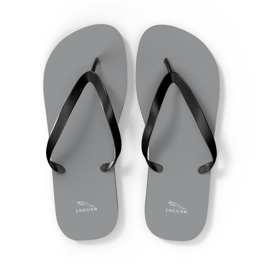 Unisex Grey Jaguar Flip Flops™