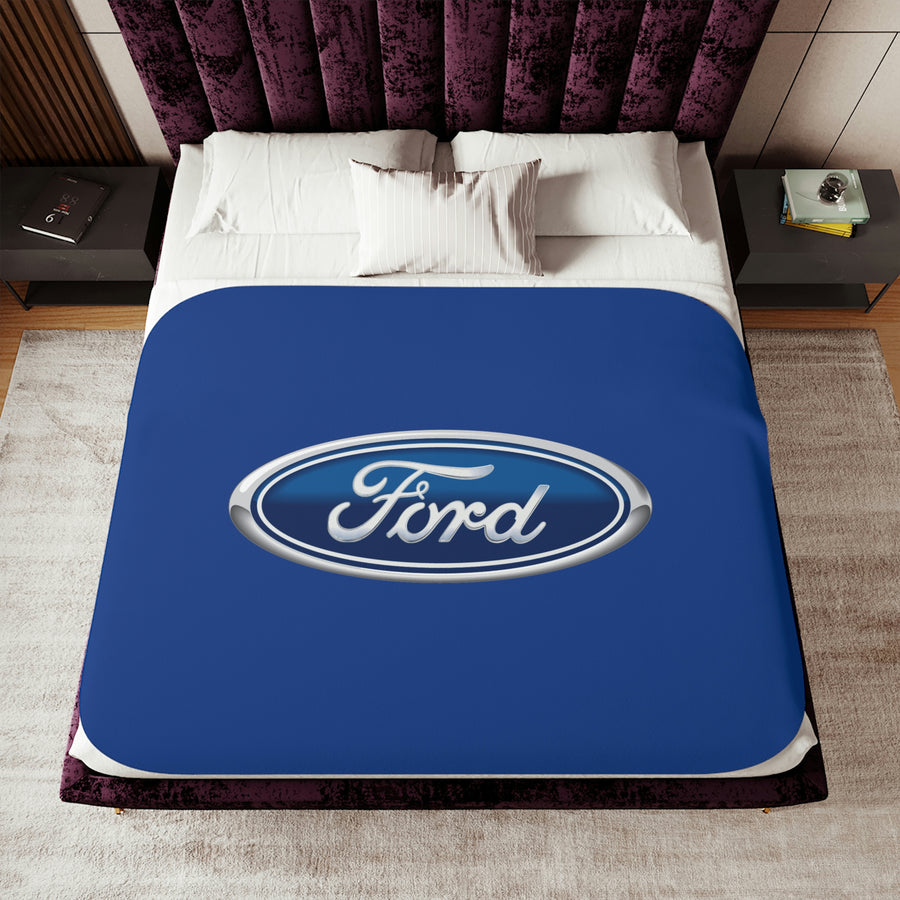 Dark Blue Ford Sherpa Blanket™