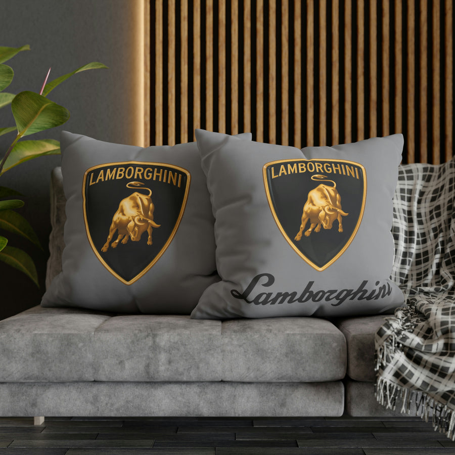 Grey Lamborghini Spun Polyester pillowcase™