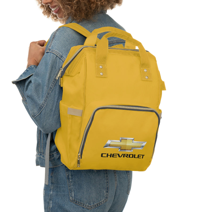 Yellow Chevrolet Multifunctional Diaper Backpack™