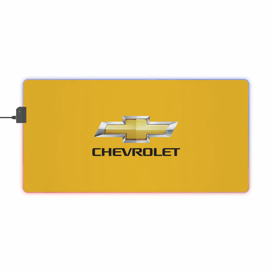 Yellow Chevrolet LED Gaming Mouse Pad™