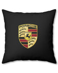 Black Porsche Spun Polyester Pillowcase™