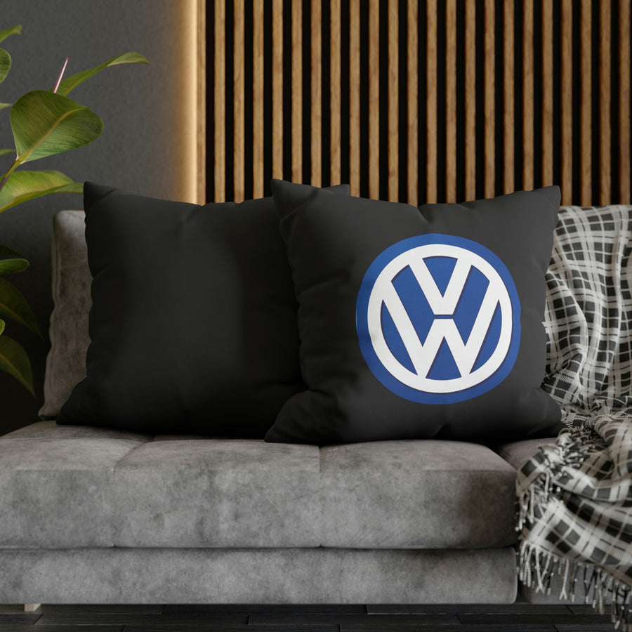Black Volkswagen Spun Polyester pillowcase™