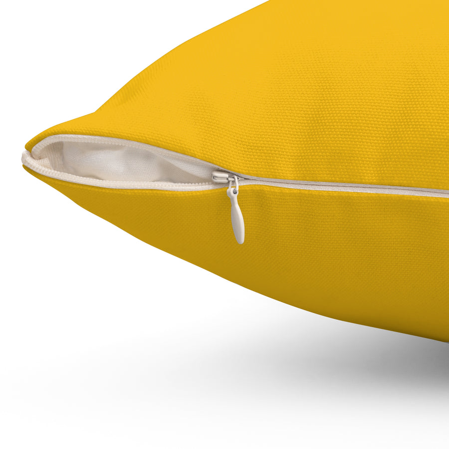 Yellow Lexus Spun Polyester Square Pillow™