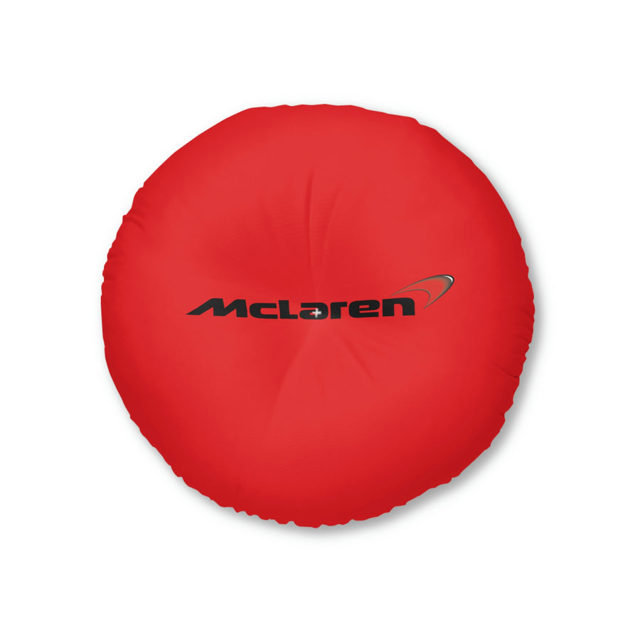 Red Mclaren Tufted Floor Pillow, Round™