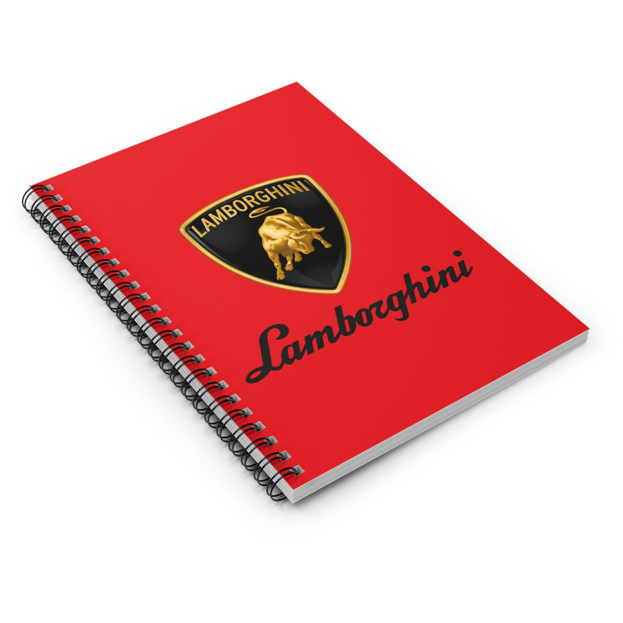 Red Lamborghini Spiral Notebook - Ruled Line™