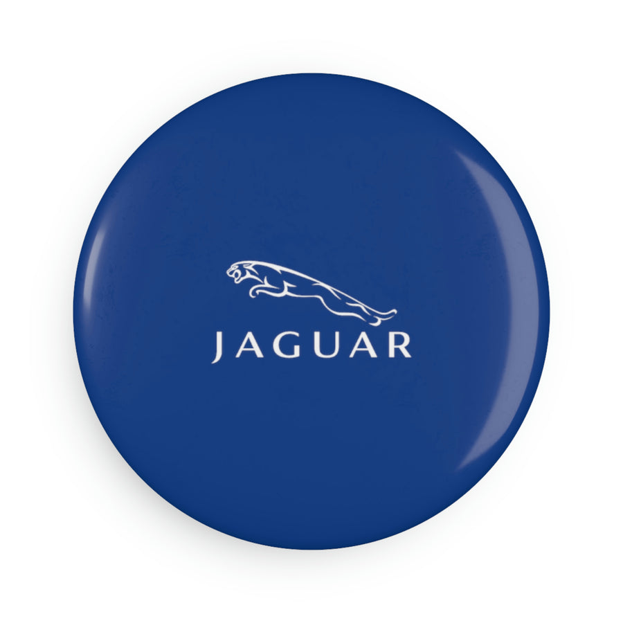 Dark Blue Jaguar Button Magnet, Round (10 pcs)™