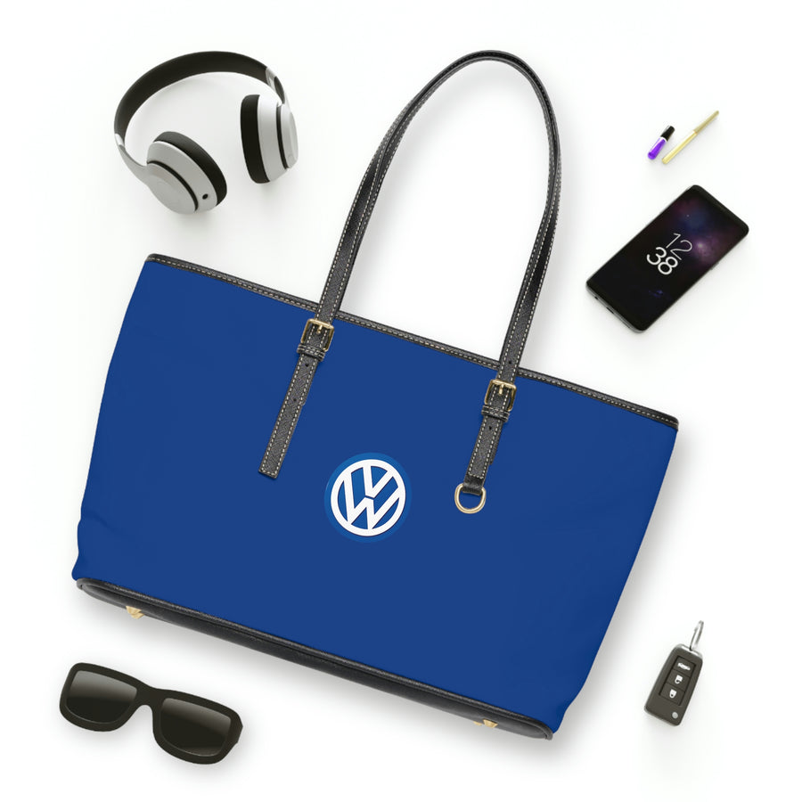 Dark Blue Volkswagen Leather Shoulder Bag™