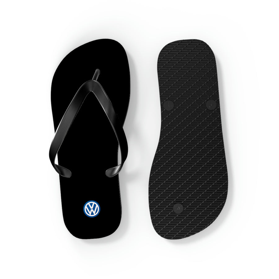 Unisex Black Volkswagen Flip Flops™