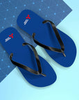 Unisex Dark Blue Mitsubishi Flip Flops™