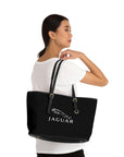 Black Jaguar Leather Shoulder Bag™