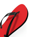 Unisex Red Jaguar Flip Flops™