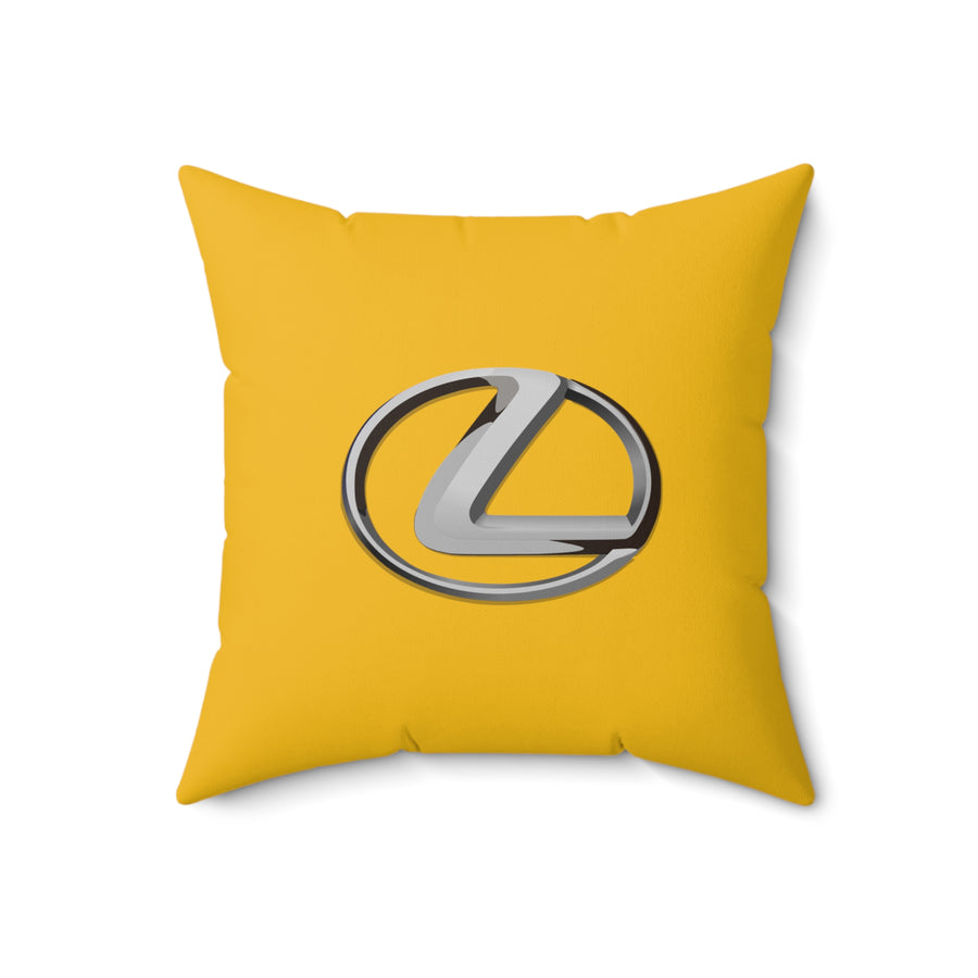 Yellow Lexus Spun Polyester Square Pillow™