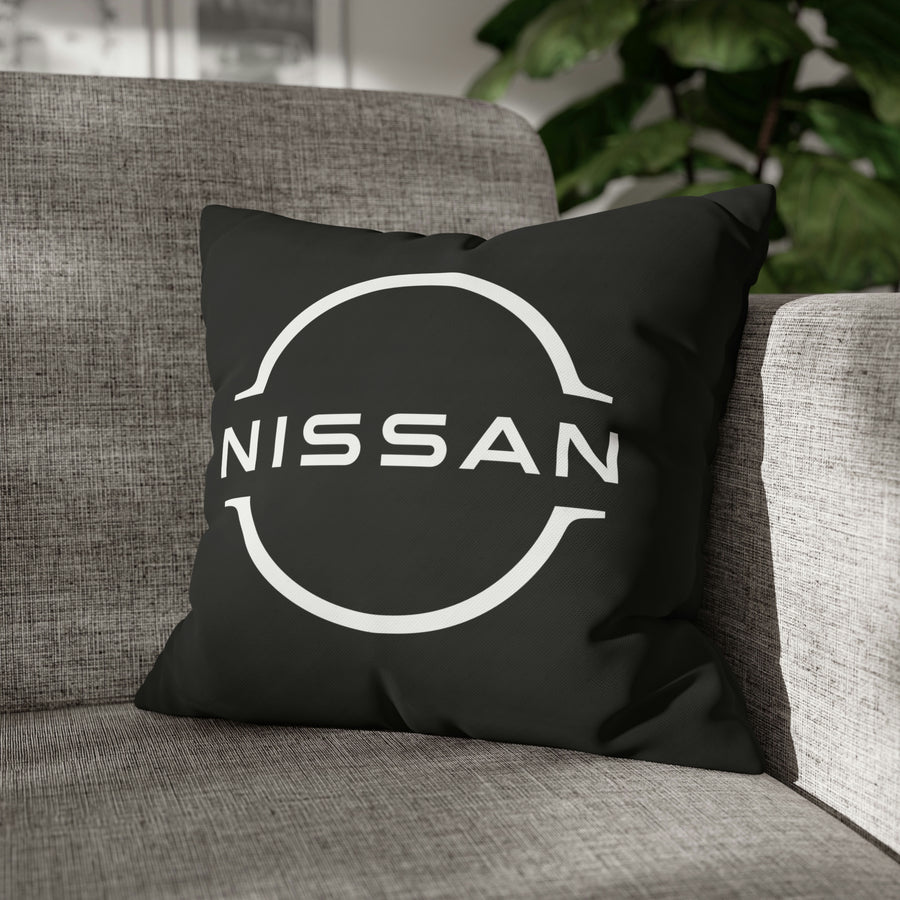 Black Spun Polyester Nissan GTR pillowcase™