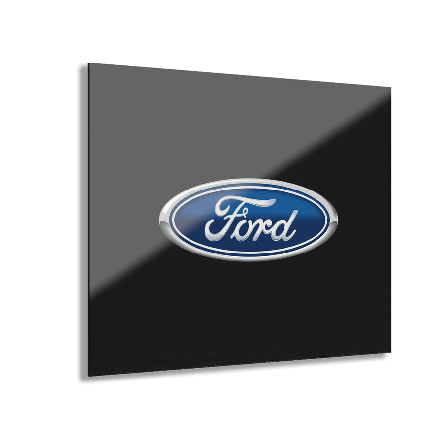 Black Ford Acrylic Prints (French Cleat Hanging)™