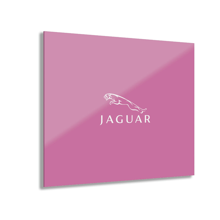 Light Pink Jaguar Acrylic Prints (French Cleat Hanging)™