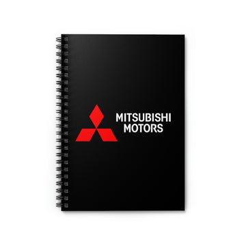 Black Mitsubishi Spiral Notebook - Ruled Line™