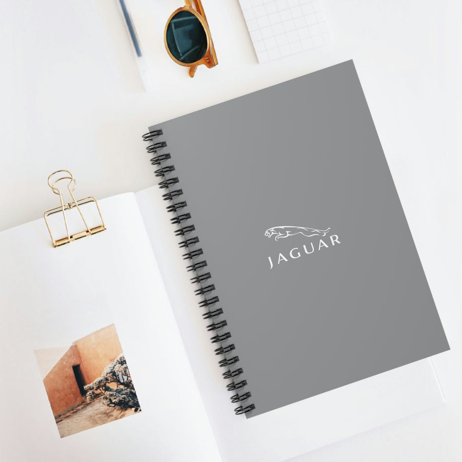 Grey Jaguar Spiral Notebook - Ruled Line™