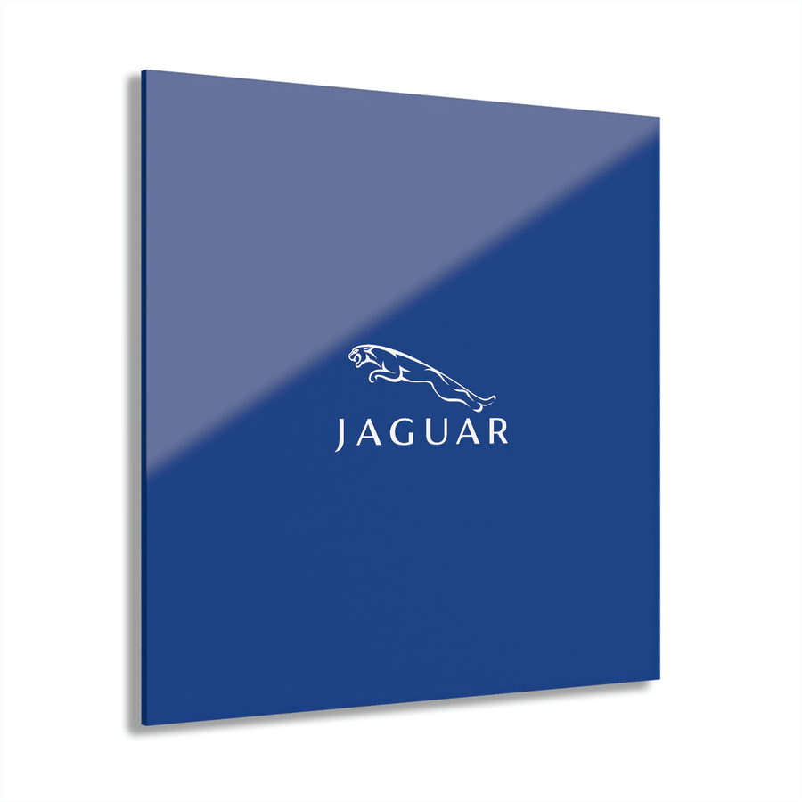 Dark Blue Jaguar Acrylic Prints (French Cleat Hanging)™