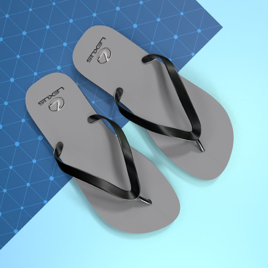 Unisex Grey Lexus Flip Flops™