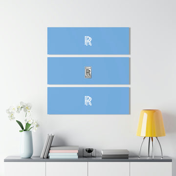 Light Blue Rolls Royce Acrylic Prints (Triptych)™