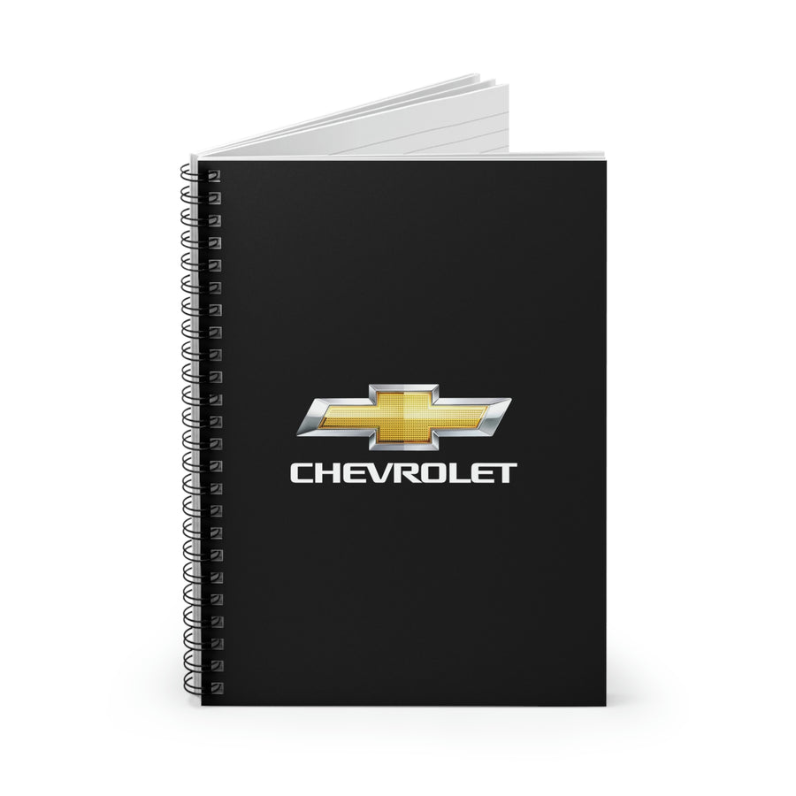 Black Chevrolet Spiral Notebook - Ruled Line™