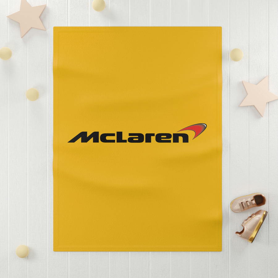 Yellow McLaren Soft Fleece Baby Blanket™