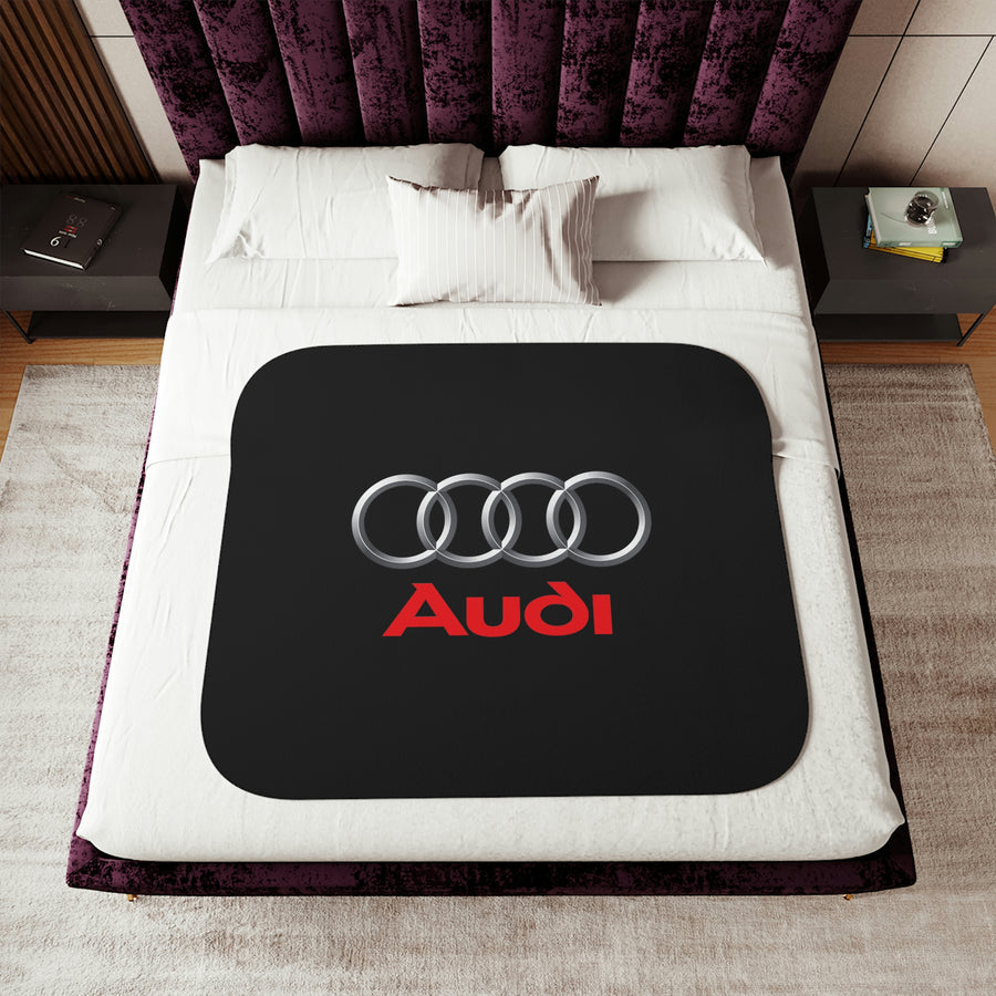 Black Audi Sherpa Blanket, Two Colors™