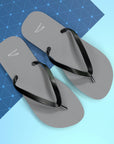 Unisex Grey Jaguar Flip Flops™