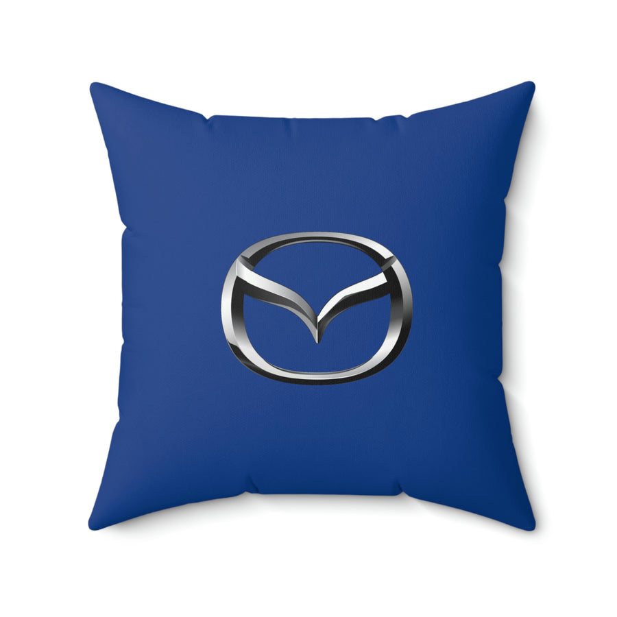 Dark Blue Mazda Spun Polyester Square Pillow™