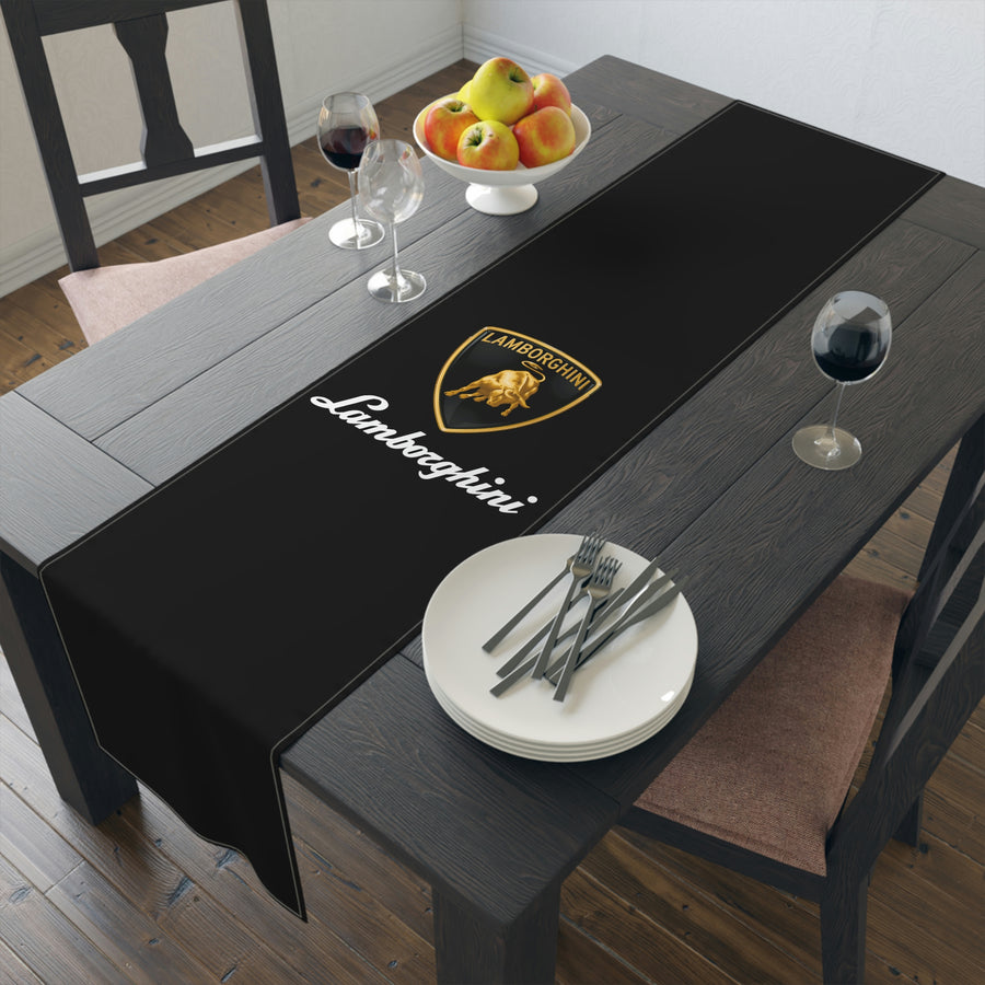 Black Lamborghini Table Runner (Cotton, Poly)™