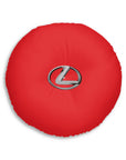 Red Lexus Tufted Floor Pillow, Round™