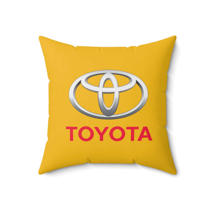 Yellow Toyota Spun Polyester Square Pillow™