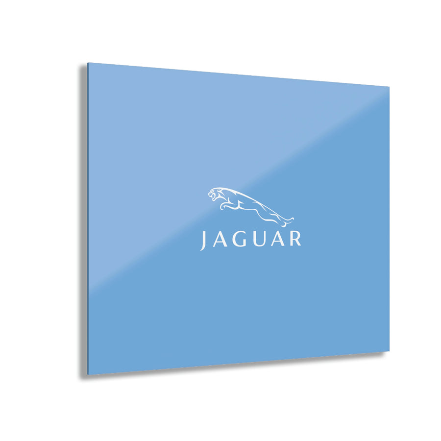 Light Blue Jaguar Acrylic Prints (French Cleat Hanging)™