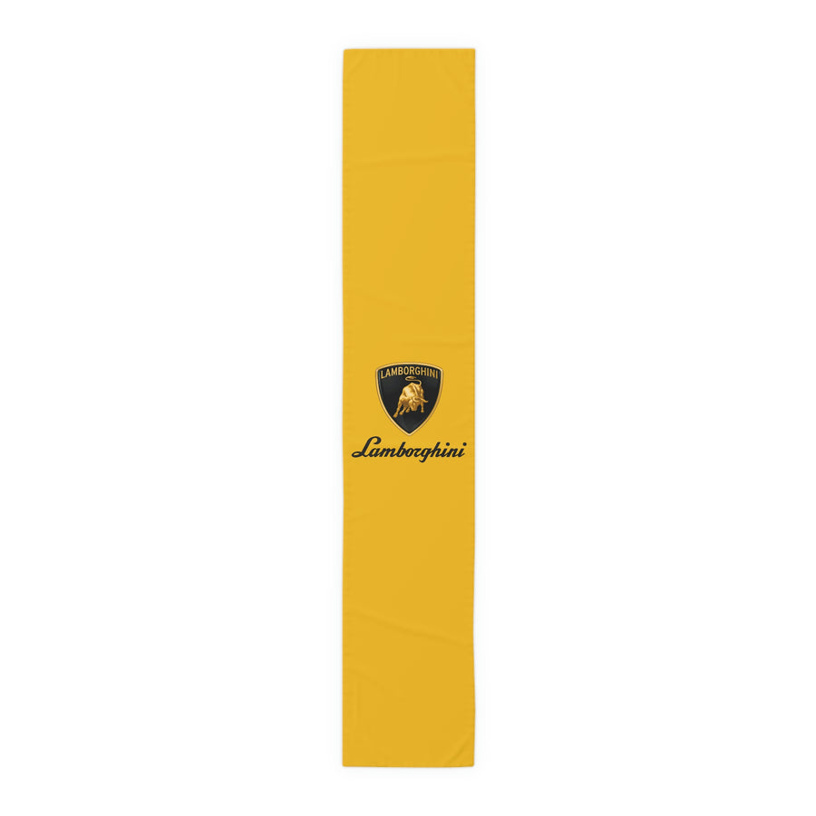 Yellow Lamborghini Table Runner (Cotton, Poly)™