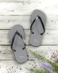 Unisex Grey Jaguar Flip Flops™