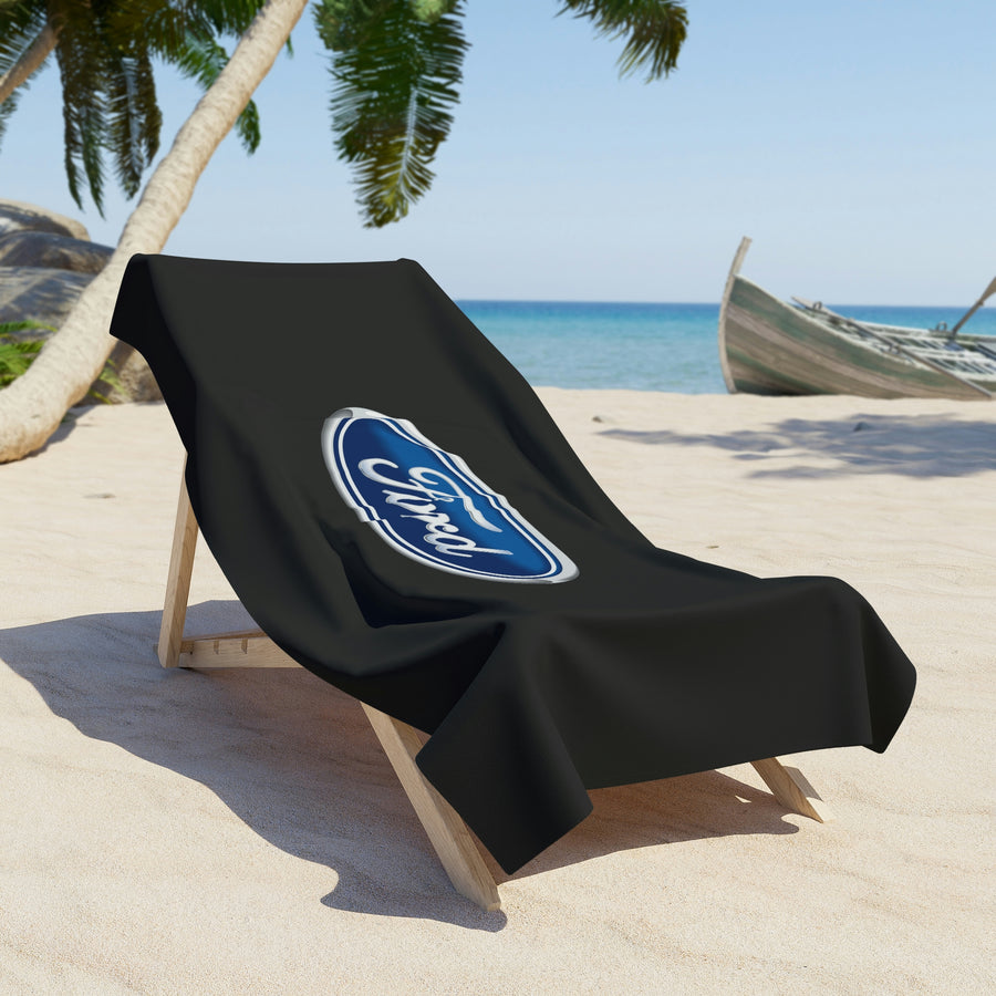 Black Ford Beach Towel™