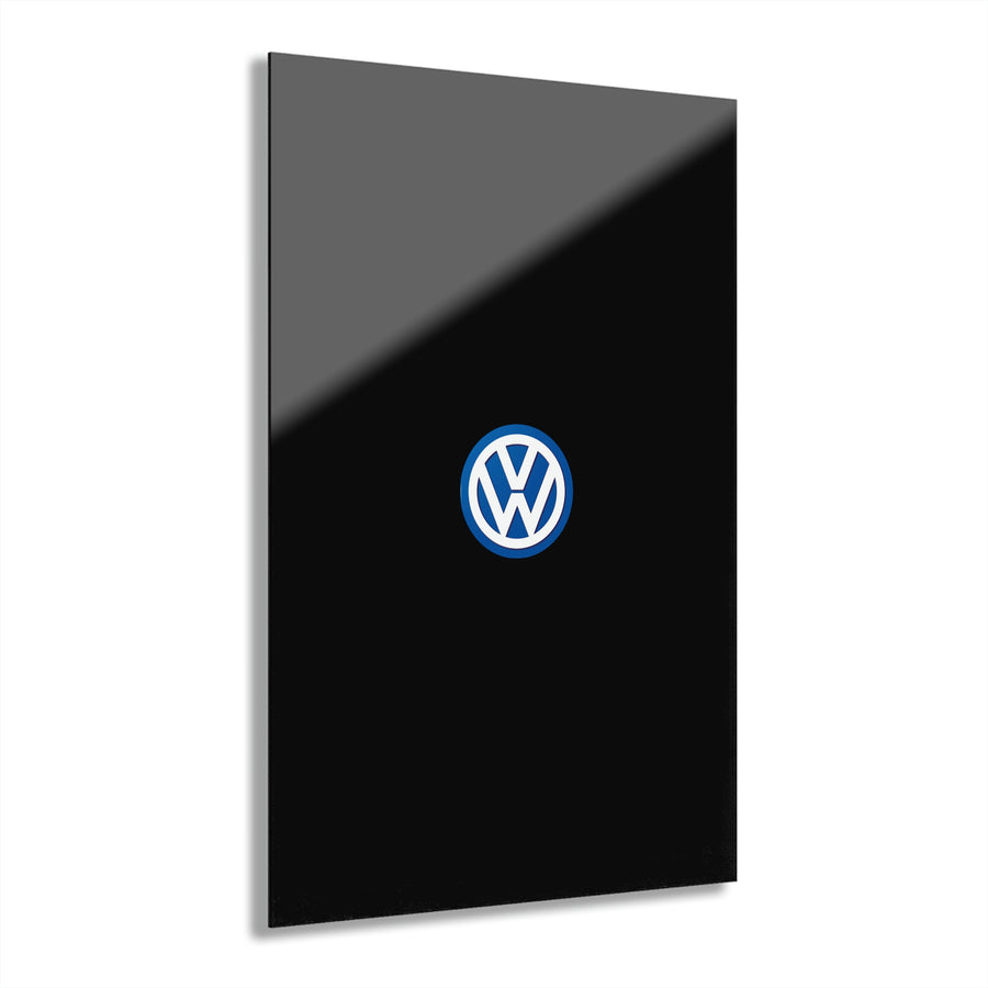 Black Volkswagen Acrylic Prints (French Cleat Hanging)™