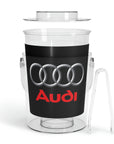 Black Audi Ice Bucket with Tongs™