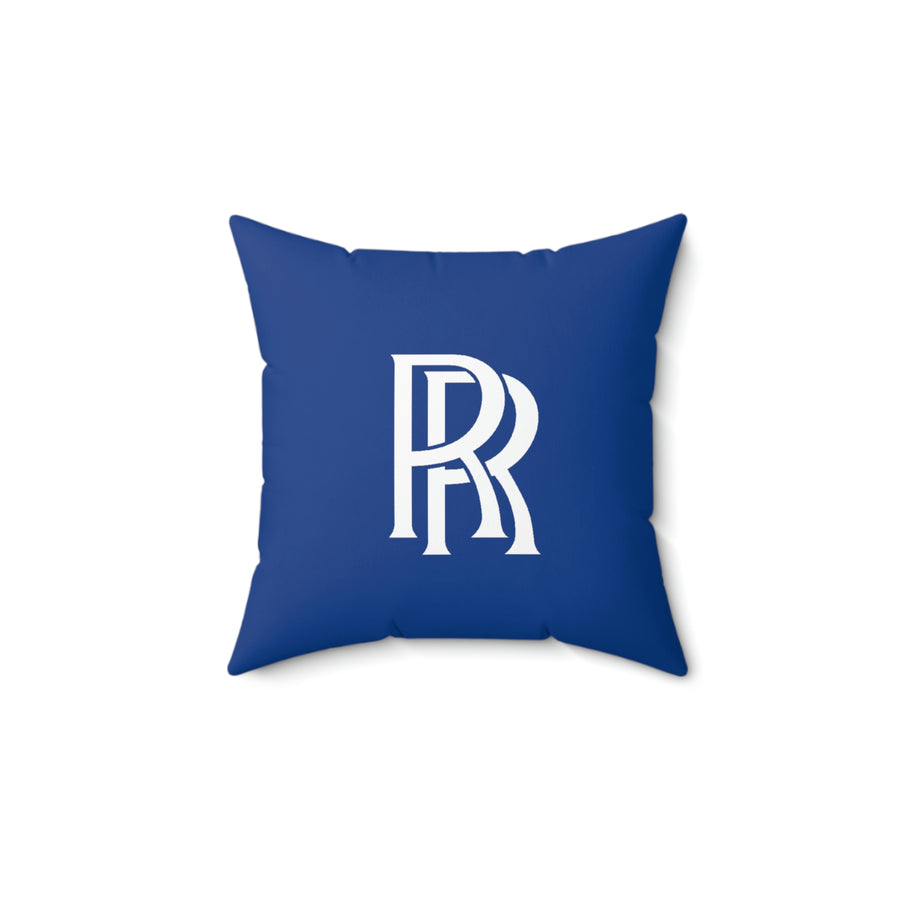 Dark Blue Rolls Royce Spun Polyester Square Pillow™