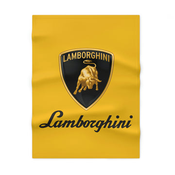 Yellow Lamborghini Soft Fleece Baby Blanket™