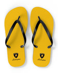 Unisex Yellow Lamborghini Flip Flops™