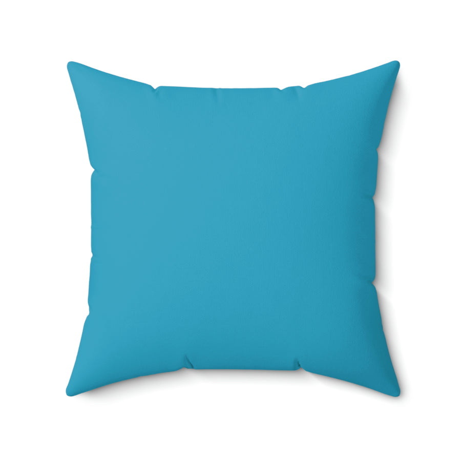 Turquoise Volkswagen Spun Polyester Square Pillow™