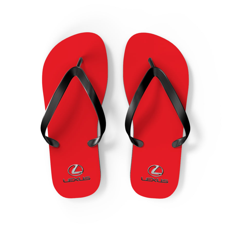 Unisex Red Lexus Flip Flops™