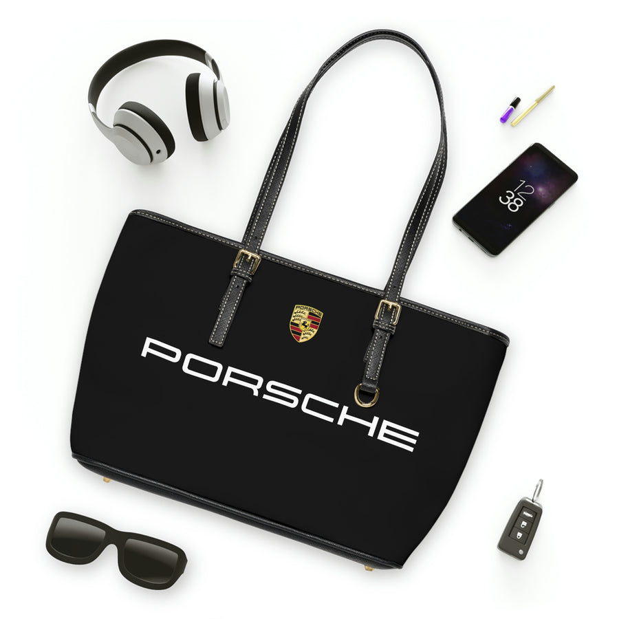 Black Leather Shoulder Porsche Bag™