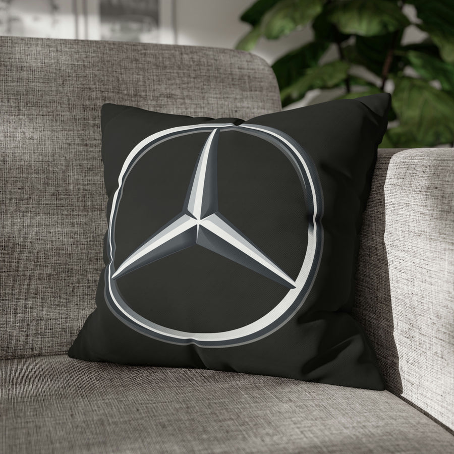 Black Mercedes Spun Polyester Pillowcase™